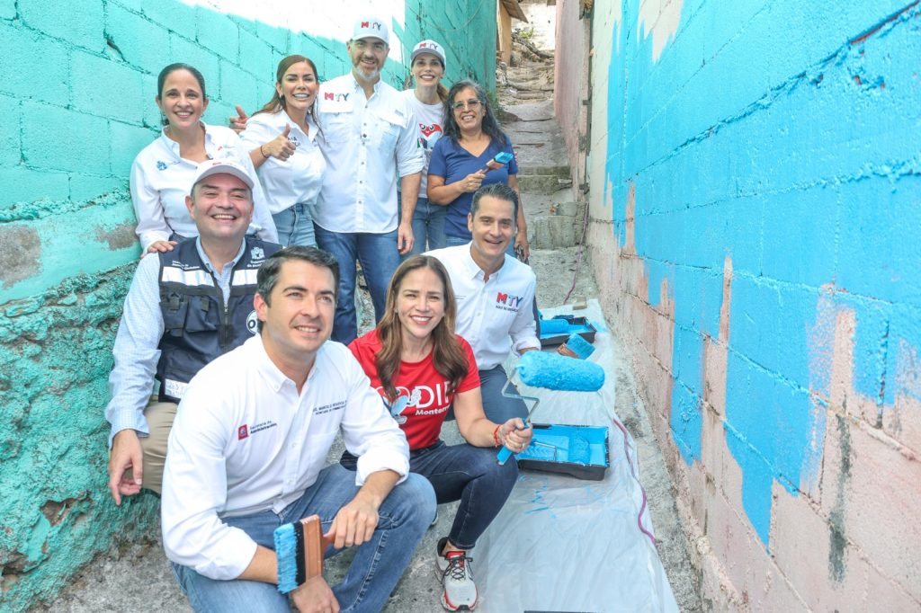 Transformando Monterrey, colonia Canteras, programa social, rehabilitación urbana, Monterrey limpio