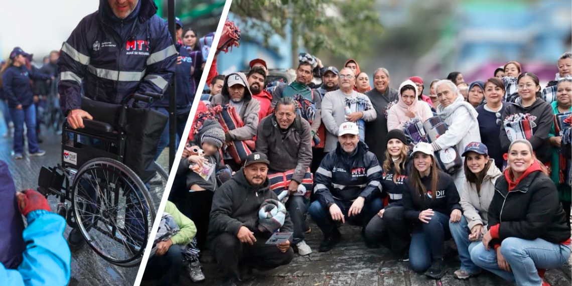 Continúa DIF Monterrey entregando apoyos invernales con el programa Mty. sin frío