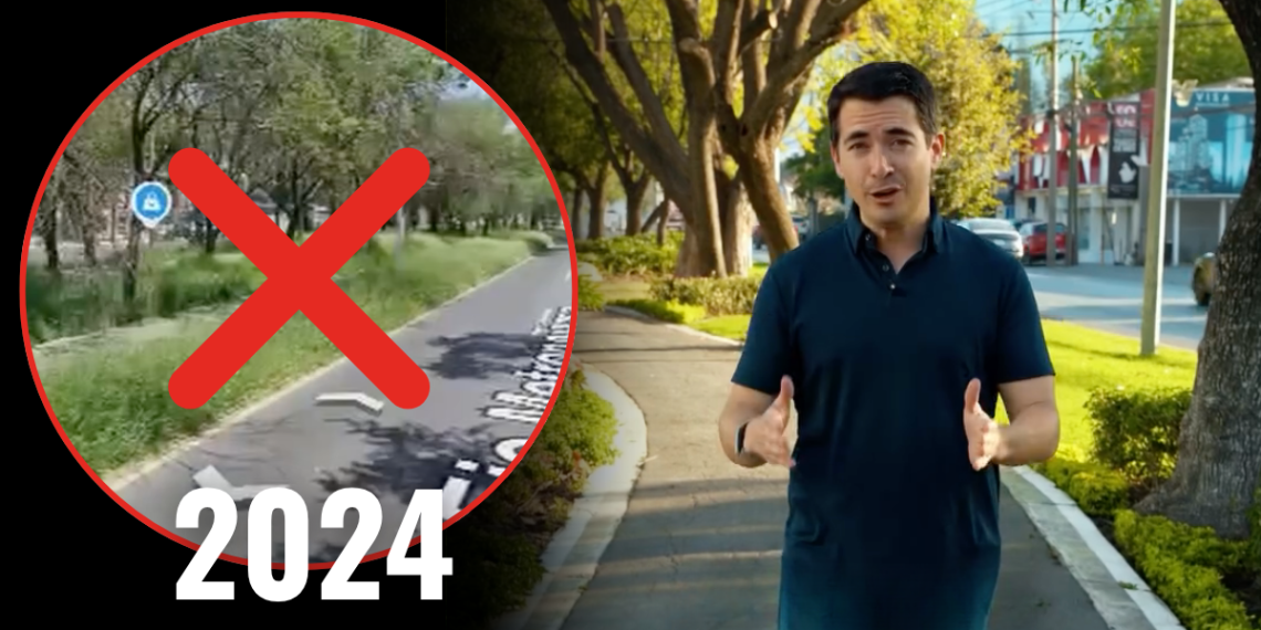 marcelo segovia detalla la renovación de espacios públicos como el del camellón en la colonia miravalle